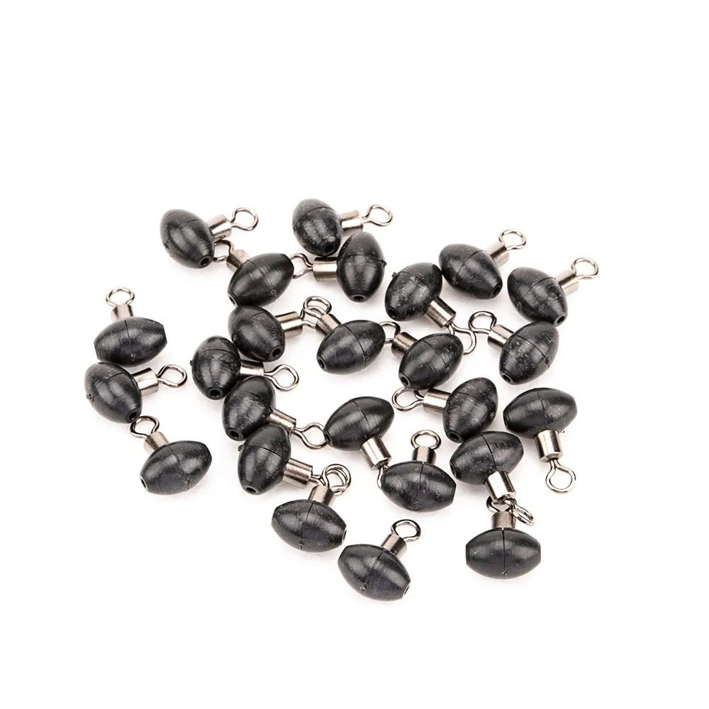 

10/20/50/100Pcs Pulley Beads Clip Fishing Line Rig Slider Swivel Tackle Zip Plastic + Copper 8*5mm Black 1g/pc