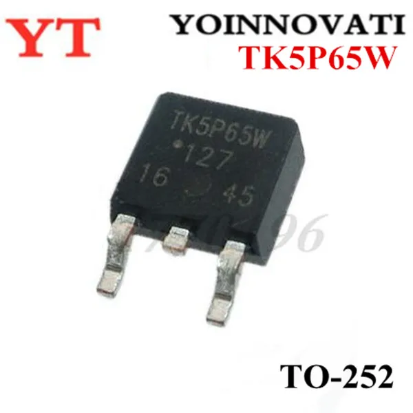 10 шт./лот TK5P65W TO-252 IC лучшее качество | Электронные компоненты и принадлежности