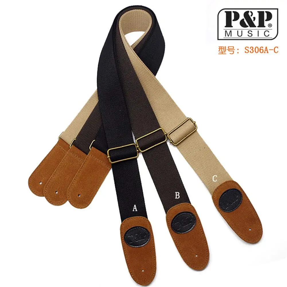 

1 Pcs Guitar Bass Straps Pure Cotton Adjustable Guitar Straps Fork Acoustic Guitar Electric Universal Strap for Guitar Bass