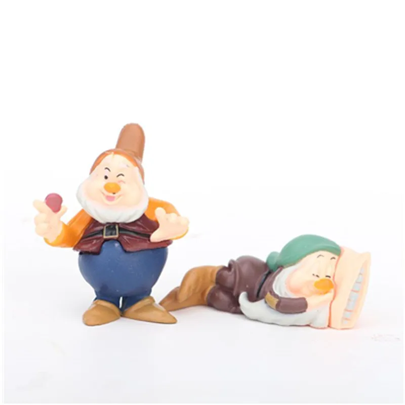 

Disney 8 Pcs/Set Snow White and the Seven Dwarfs Action Figure Toys 6-10cm Model PVC Doll Collection Toy For Kid Birthday Gifts