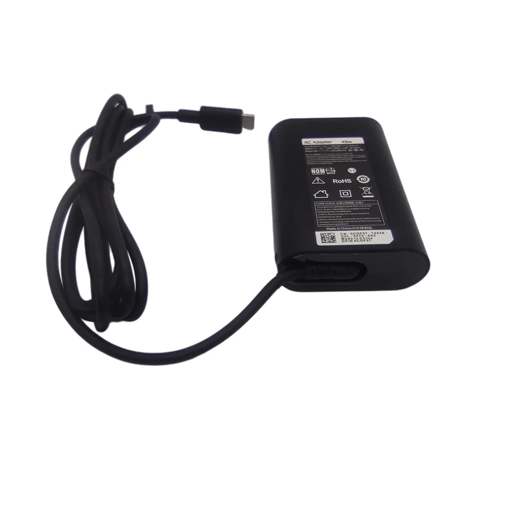Зарядное устройство 45 Вт Тип c адаптер переменного тока для ноутбука Dell Xps13 9300 7390