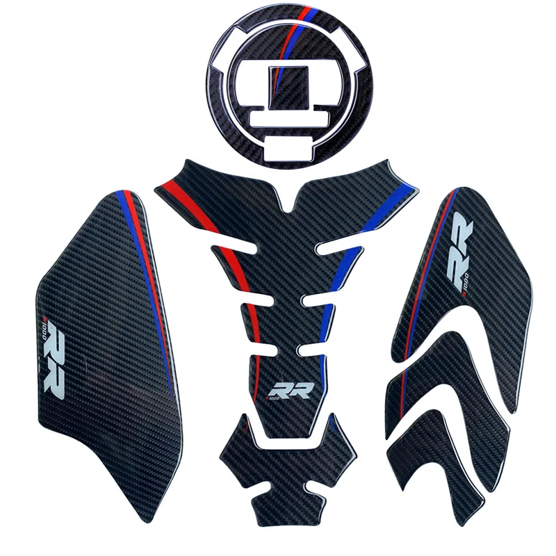Наклейка для мотоцикла из углеродного волокна защитная эмблема накладка на бак
