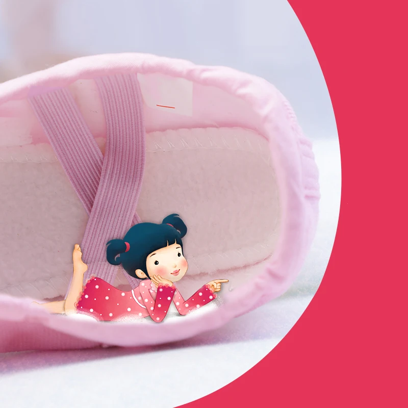 Плотные бархатные балетки для девочек эластичная танцевальная обувь милые