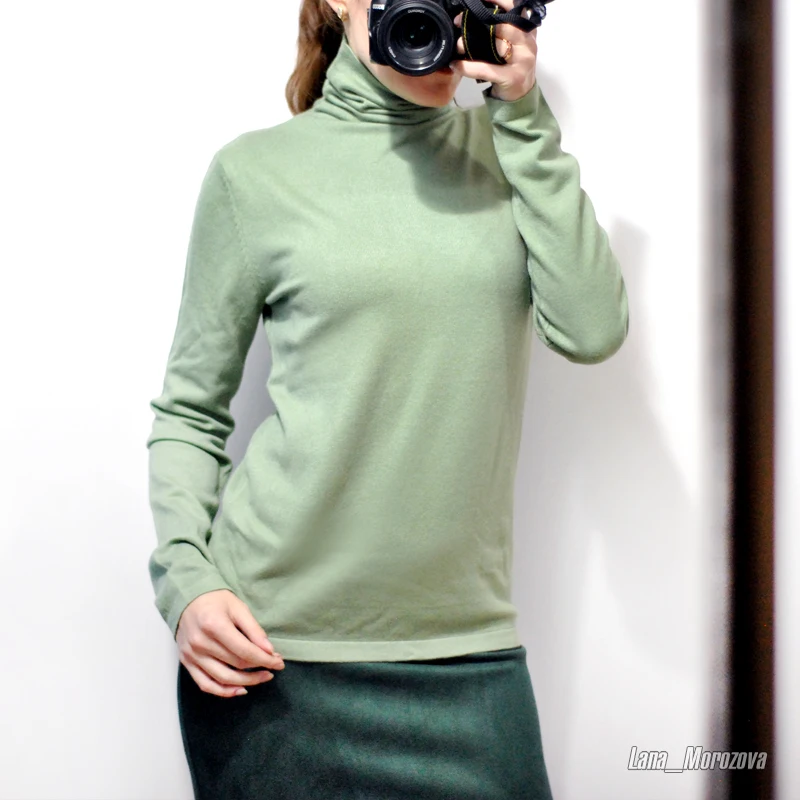 Женский вязаный джемпер на плоской подошве GIGOGOU пуловер с ворсом и высоким