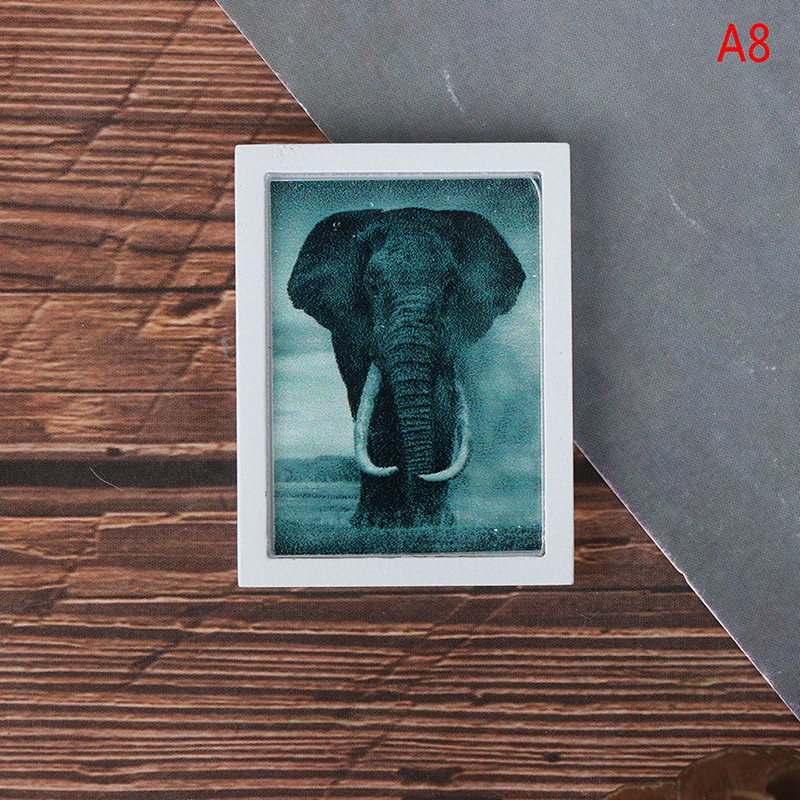 1/12 резиновая миниатюрная винтажная рамка Настенная роспись для кукольного