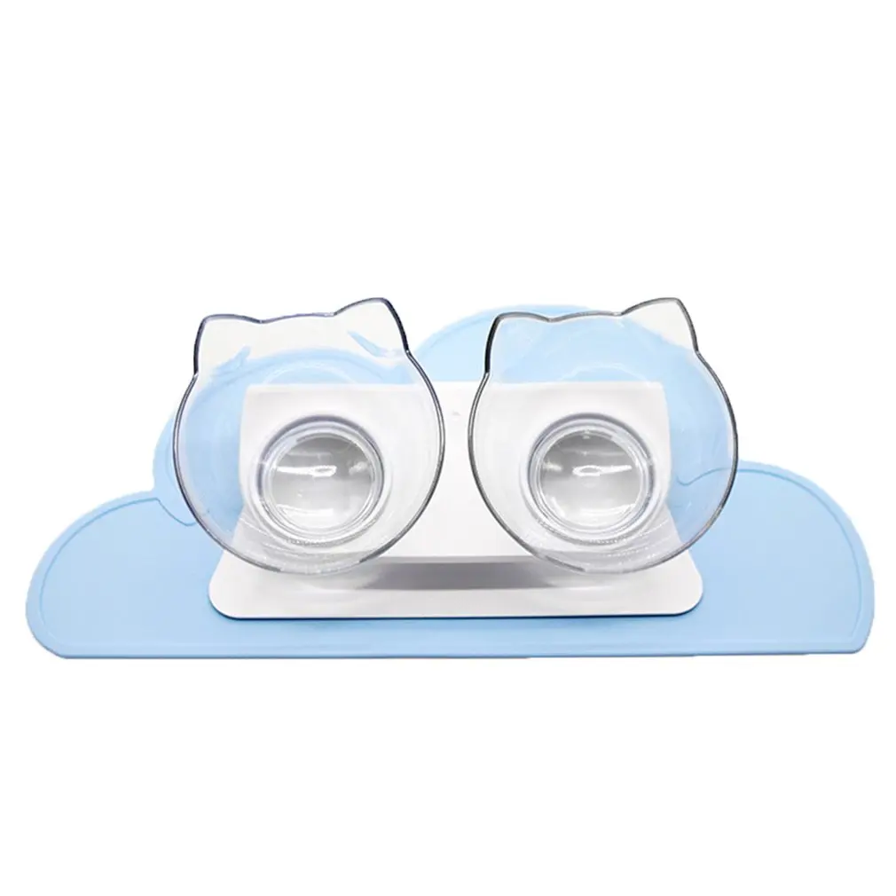 

Non-slip Cat Bowl Double Bowls With Raised Stand Pet Food And Water Bowls For Cats Dogs Feeders Cat Bowl Pet Supplies