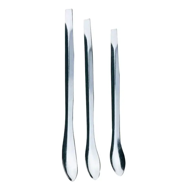 

3pcs Stainless Steel Medicine Spoons Sampling Measuring Scoops Medicine Spoons