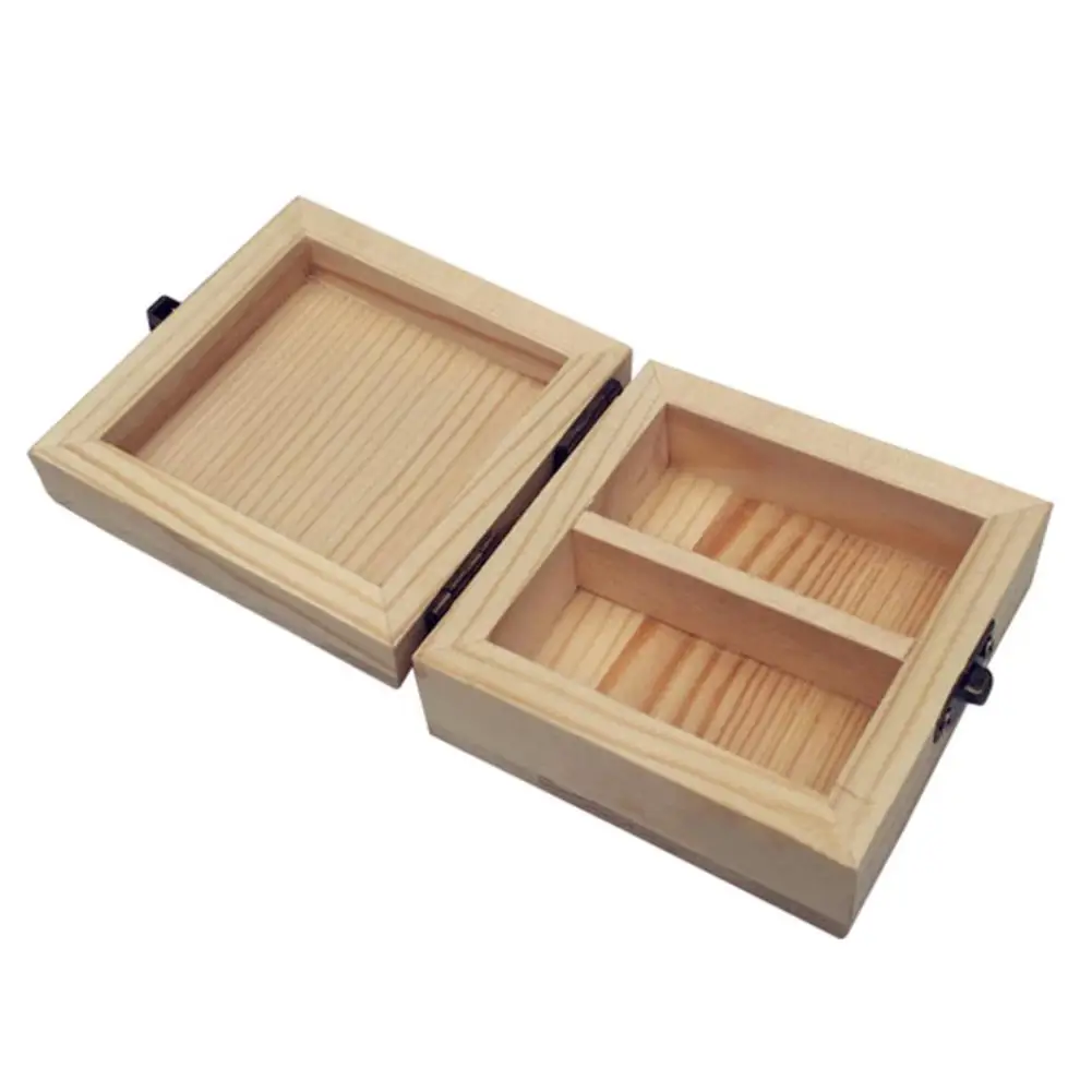 2 отсека коробка для хранения из твердой древесины 5 мл бутылочки эфирного масла