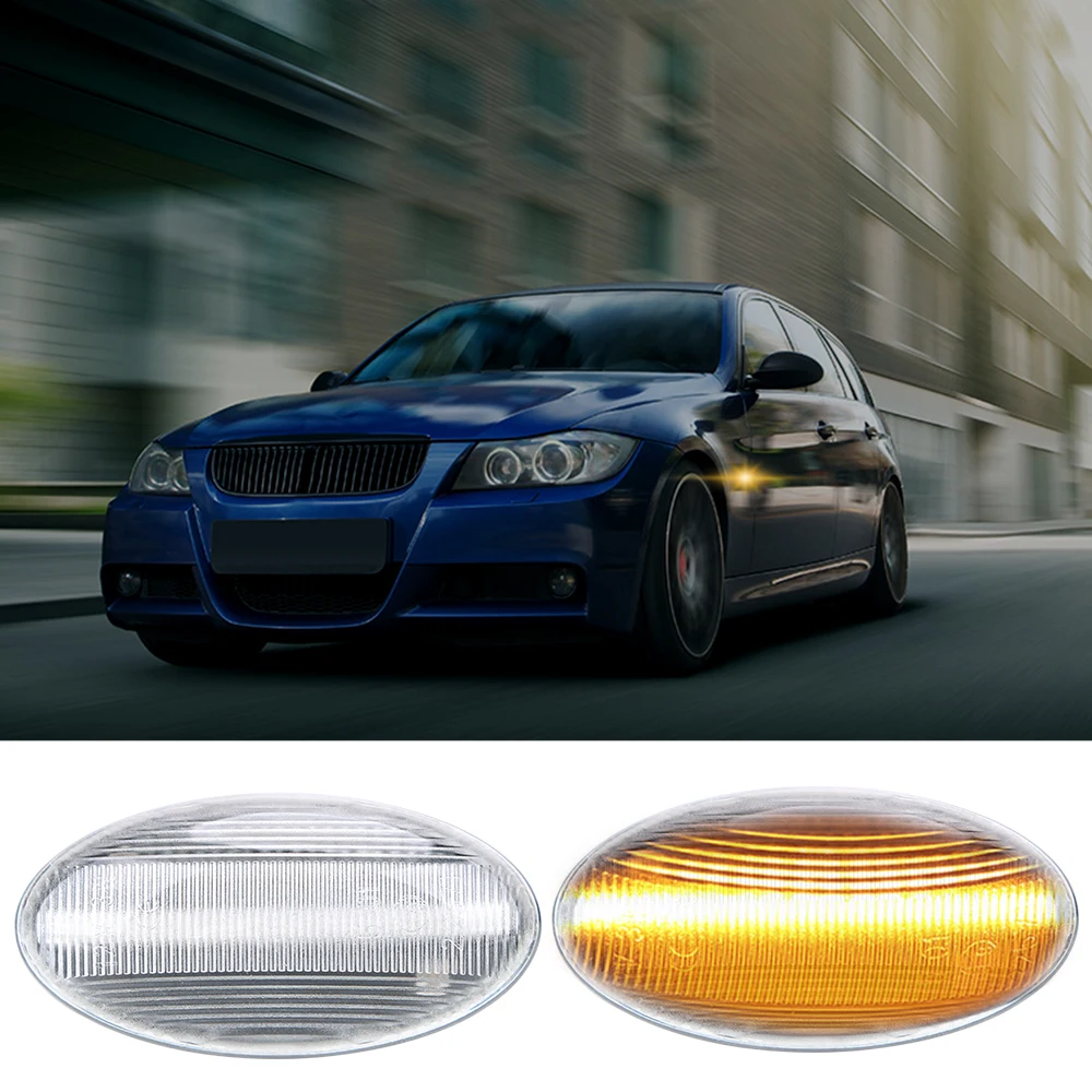 

LEEPEE Blinker Light Flowing Water Light Signal Lamp A Pair LED Car Dynamic Side Marker Turn Signal Light