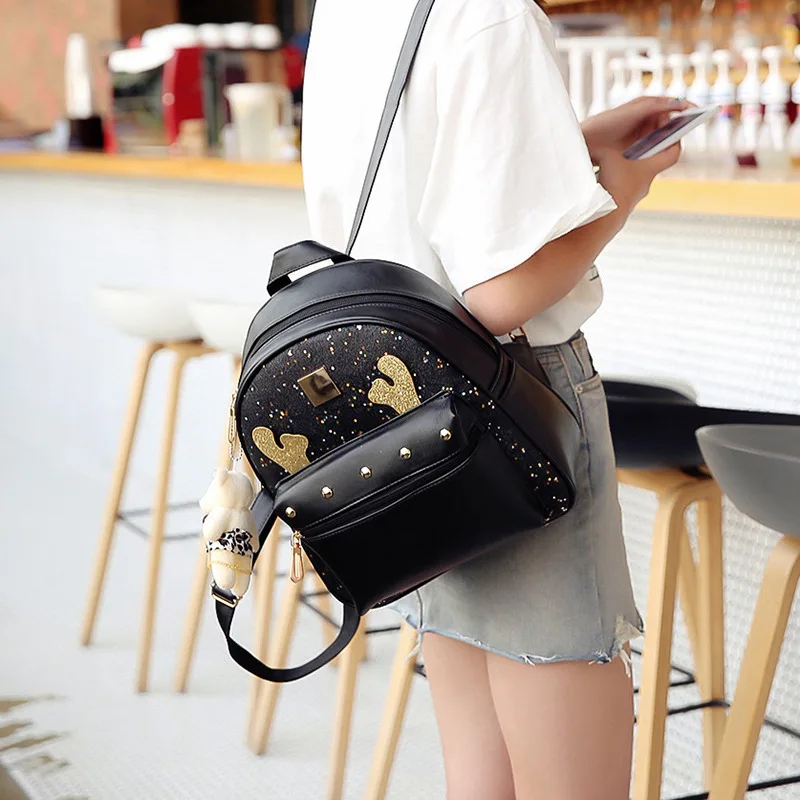 2019 summer new three-piece backpack college style casual fashion combination | Багаж и сумки
