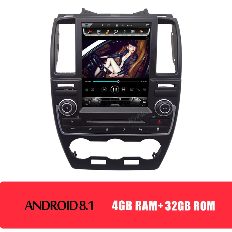 Android Car Radio KiriNavi Tesla стиль вертикальный экран 10," Android 8,1 автомобильный Радио gps навигация для Land Rover freelander 2 Автомобильный DVD 2007 - Цвет: Android Car Radio
