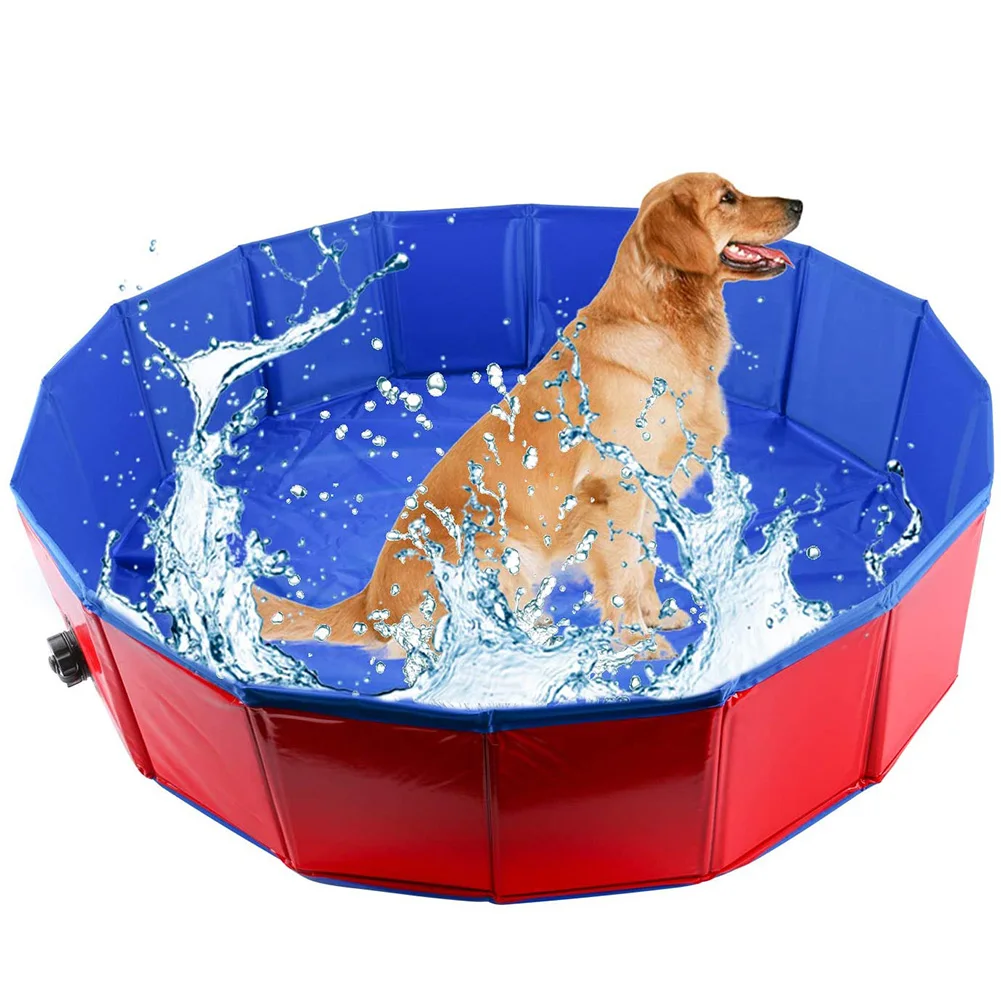Collapsible Pet Dog Swimming Pool Portable Foldable PVC Pool Dogs Cats Bathing Tub Bathtub Wash Tub Water Pond Pool For Bathing