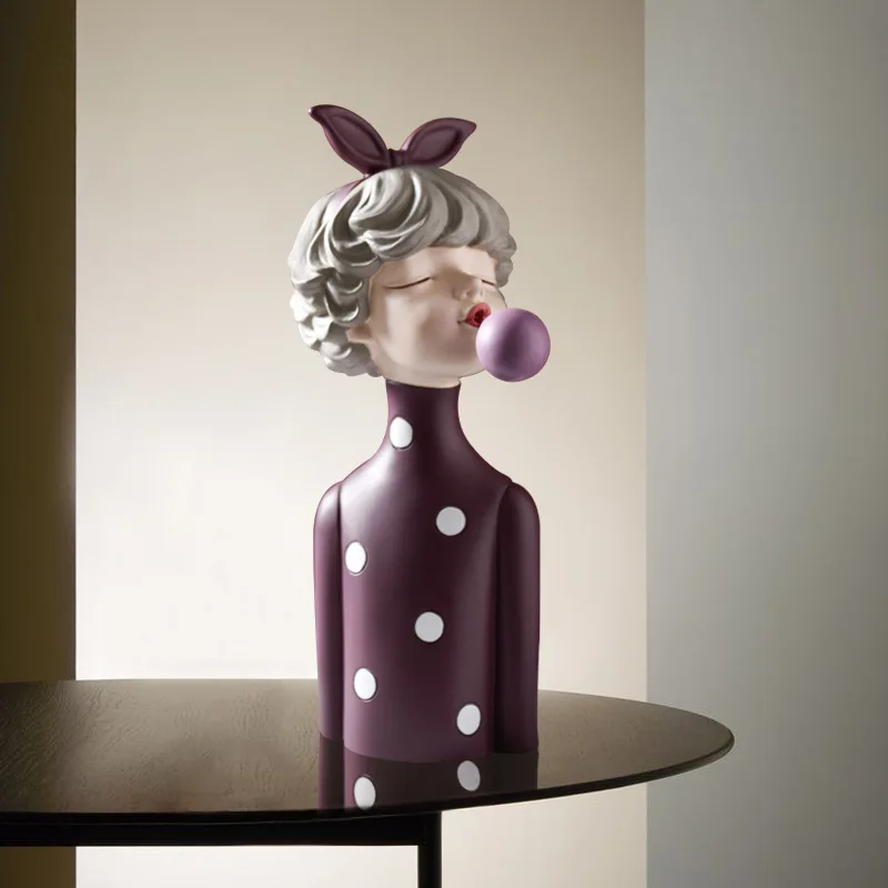 Украшение игрушки прекрасный креативный чистый дом офис 1 девушка Смола Модель