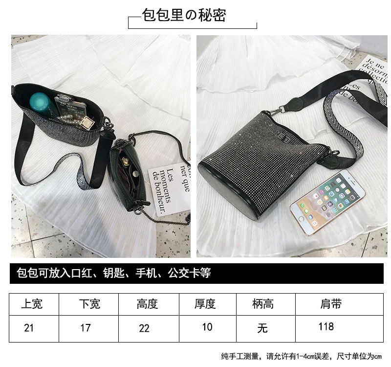 Bolsos Mujer ограниченная сумка-ведро из полиуретана и полиэстера Rismit Весна Лето Новая женская элегантная сумка с двойным ремешком с фосфором