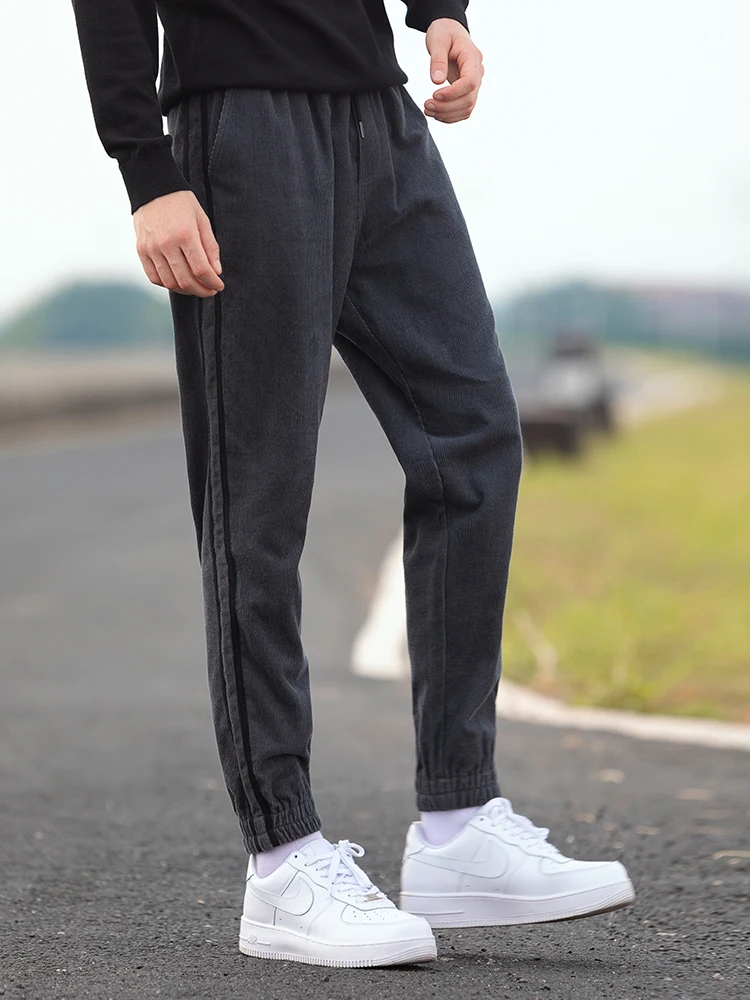 Мужские вельветовые брюки Pioneer Camp Слаксы с тесьмой повседневные плотные