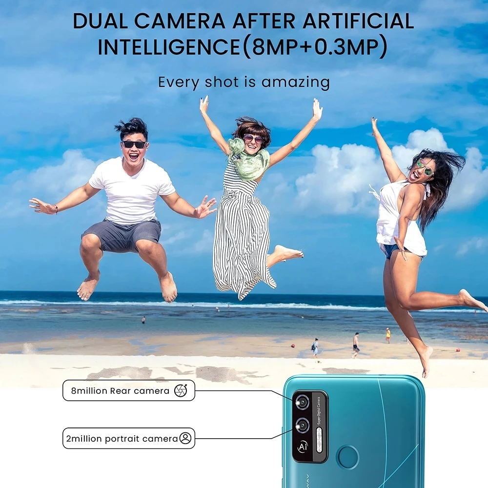 HOTWAV H1 мобильный телефон Android 11 четырехъядерный 6 26 дюймов HD смартфон 2 Гб ОЗУ 16 ПЗУ