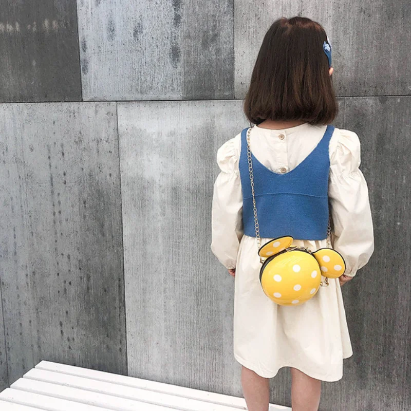 

Disney Mickey Mouse Waist Bag Fashion Children Unisex Boys Girls Kids Cute Mini Messenger Bags Girls Shoulder Chain Bags Paquete
