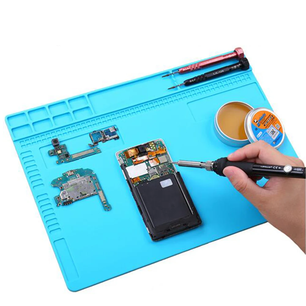 Термостойкий изоляционный мягкий силиконовый рабочий коврик настольная