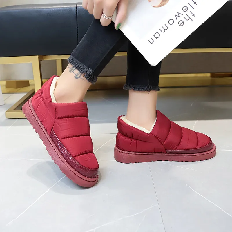 B3 размер 35-45 Женские винтажные теплые зимние ботинки без шнуровки женские Зимние