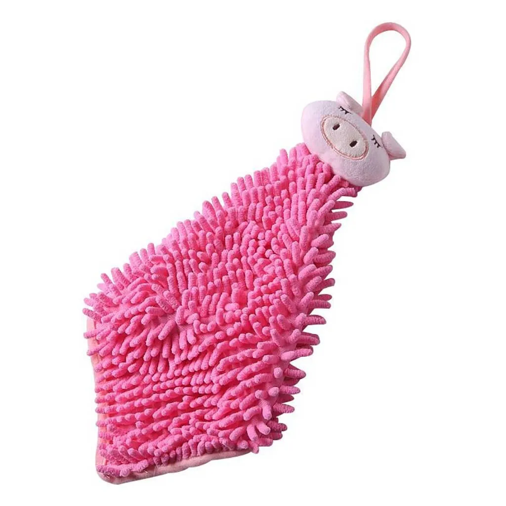 Милое полотенце для рук мультяшное животное кухонное ванной мягкое кухонные