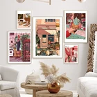 Мультфильм Аниме разноцветные абстрактные стены искусство фотография мороженое плакаты и печать детская комната Интерьер Декор