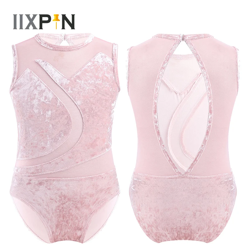 Женское платье балерины Детский костюм для подростков сетчатый купальник с