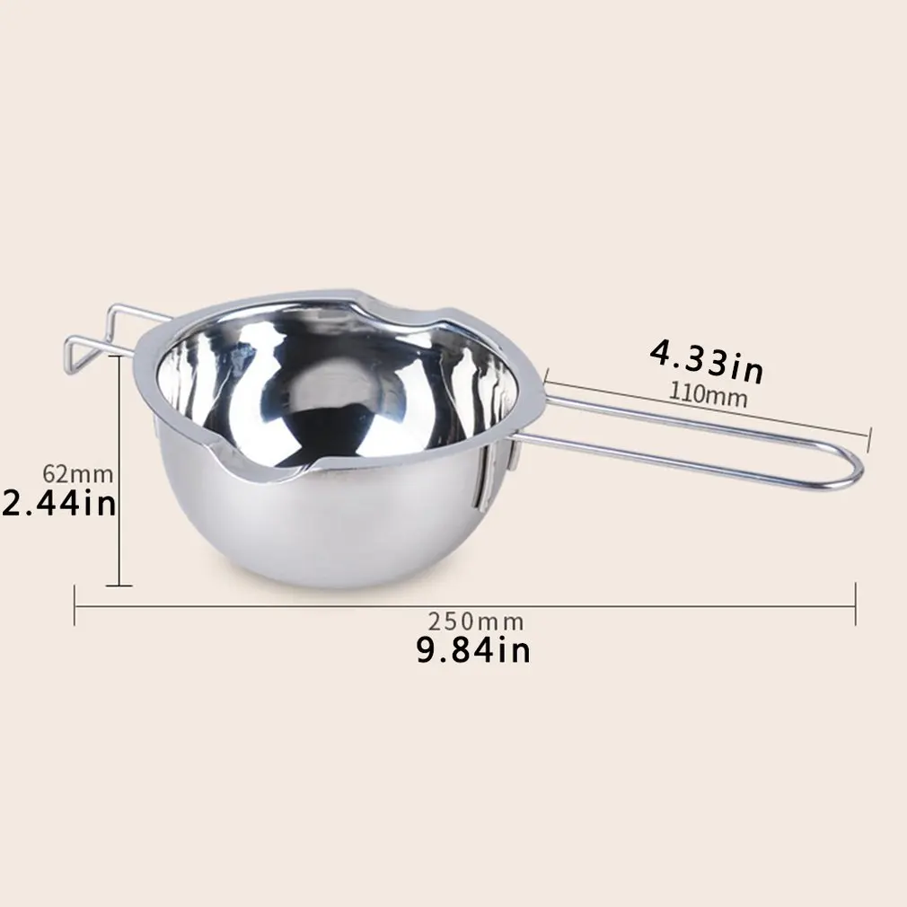 

304 Stainless Steel Chocolate Melting Pot Butter Cheese Melting Bowl Baking Cooking Tool Kitchen Household