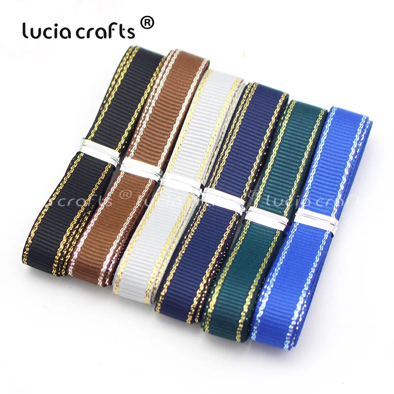 Mixed color 1 6y Lucia crafts 6/10/15/25 мм твердая цветная корсажная лента поделки своими руками шитьё вручную Материал вечерние Свадебные украшения T0401 - Цвет: Mixed color 1 6y
