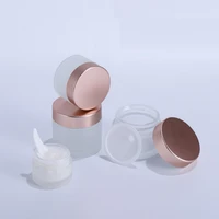 5 100ml rosegold metal lid frosted glass facehandbody cream mask lotion milk jar pots bottle refill container cosmetic bottle