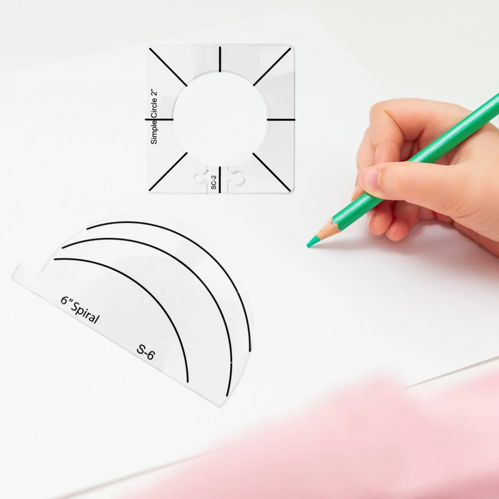 

1 Set/6pcs Multi-functional Sewing Patchwork Tool Hollow Design Sewing Template
