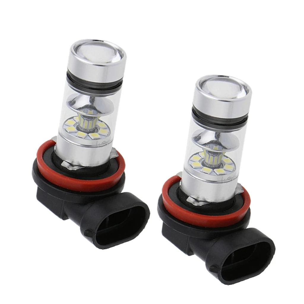 

Pair 1000LM H11 / H11 100W High Power LED Foglights Bulbs Lamp White