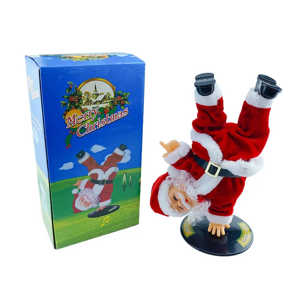 

Santa Claus Toy Electric Handstand Rotating Santa Claus Rotating Dancing Christmas Decoration Gift Toys