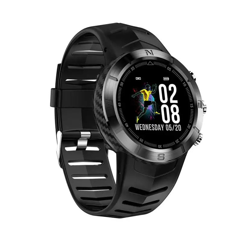 black 696 DT08 спортивные Смарт-часы HRV Обнаружение IP67 водонепроницаемый монитор кровяного давления сердечного ритма мониторинг окружающей среды компас - Цвет: black
