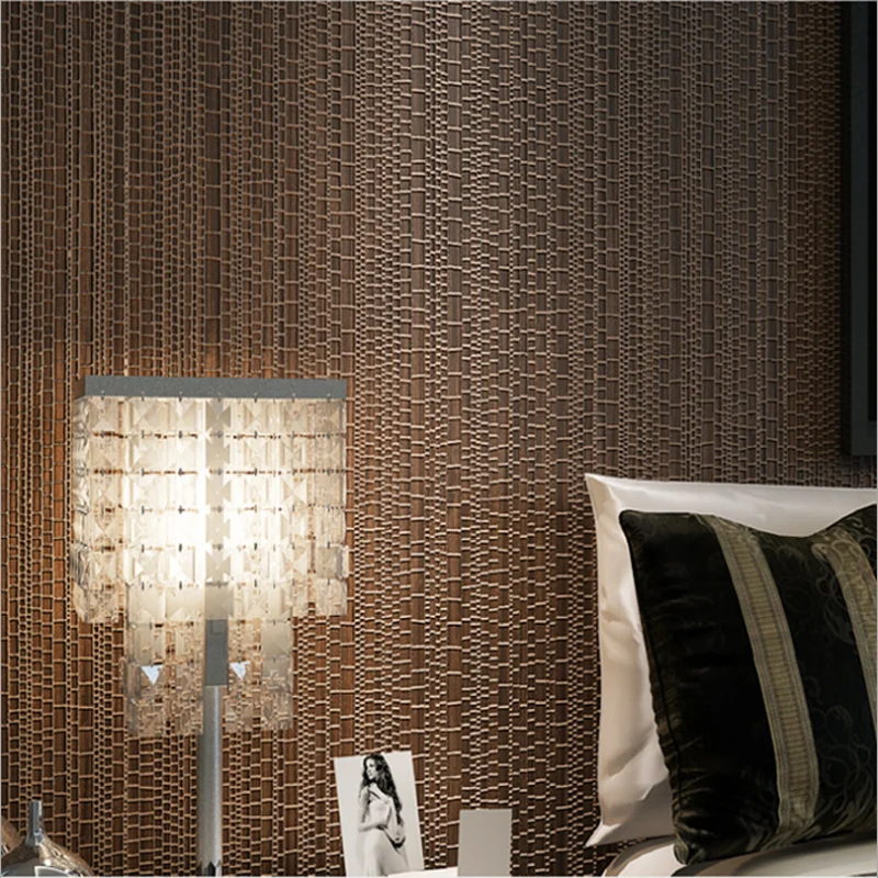 Современные нетканые обои простая имитация соломы для спальни гостиной прихожей