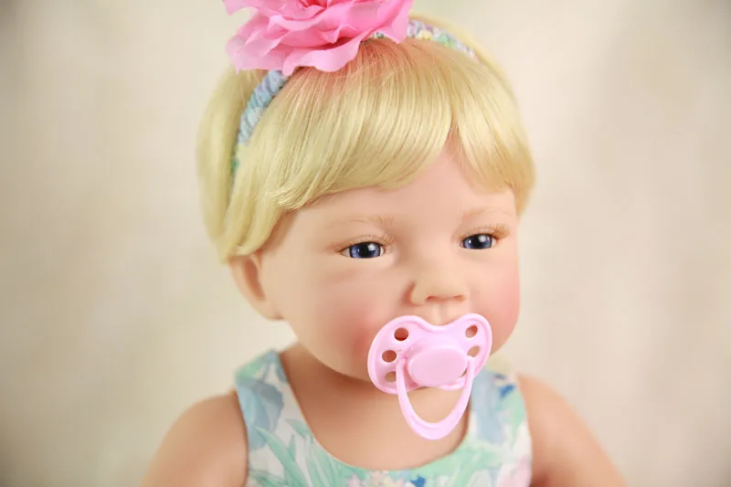 55 см полный корпус силиконовый реборн девочка куклы 22 дюймов новорожденных кукла