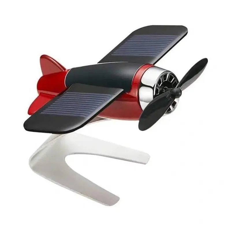 Car interior accessories solar airplane model center console decoration air freshener images - 6