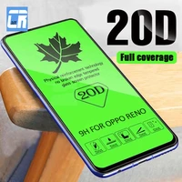 20d full cover tempered glass for oppo reno 6 5z 4z a91 a94 a74 a54 a72 screen protector realme 8 5 3 pro c12 c17 gt neo 2 glass