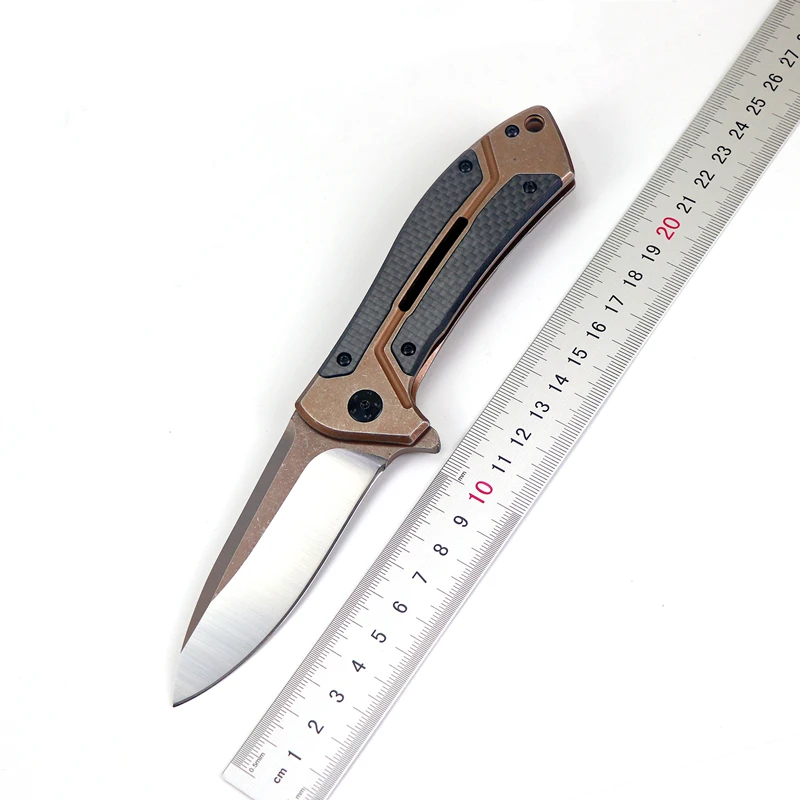 Складной нож с шарикоподшипником практичный клинок из стали и углеродного