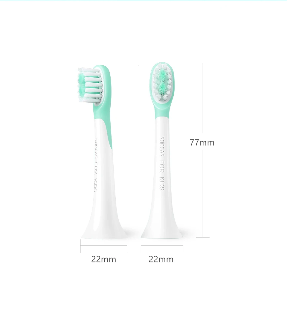 SOOCAS C1 replacement heads for children toothbrush soft sillicon gel FDA certificated head kids electric toothbrush nozzle oral
