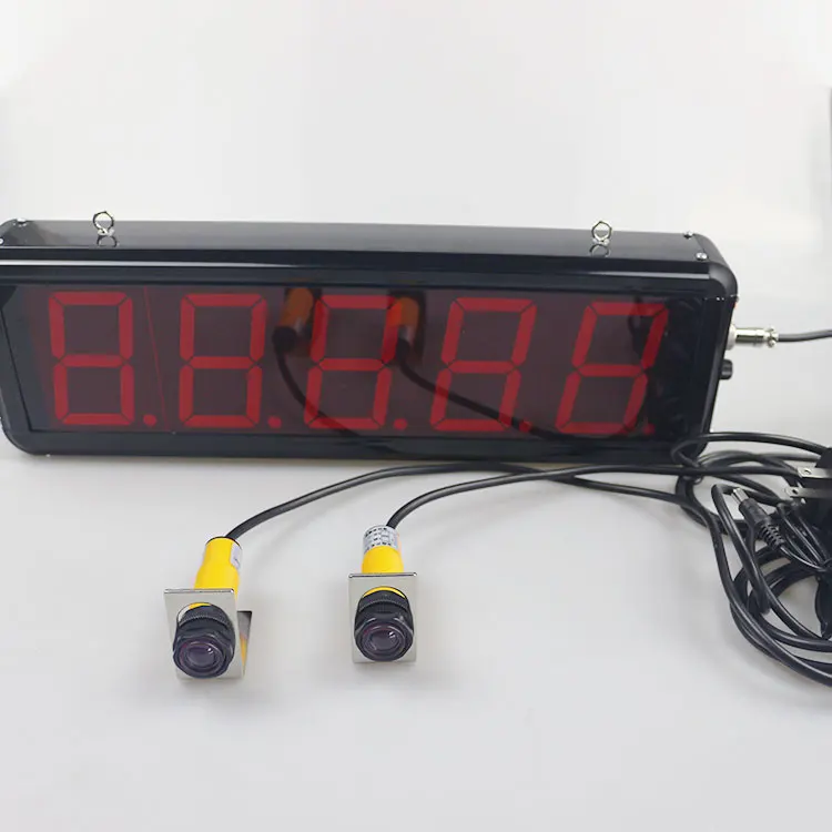 

Large screen LED digital display wall-mounted production line conveyor belt induction electronic accumulation counter UP5L-3c