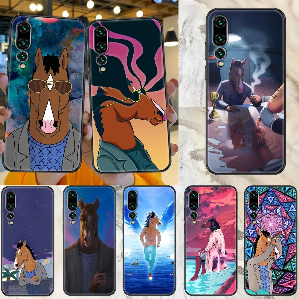 

bo horseman jack horse man Phone case For Huawei P Mate P10 P20 P30 P40 10 20 Smart Z Pro Lite 2019 black fashion funda trend