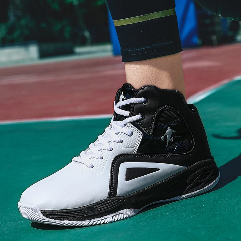 Баскетбольная обувь Streetball мужские кроссовки на шнуровке уличная спортивная