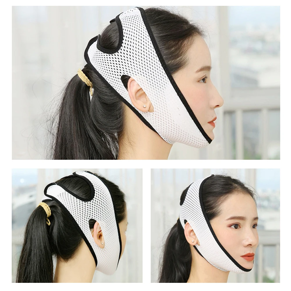 Women Reduce Double Chin Thin Face Anti Wrinkle Slimming Bandage Facial Massager Face-Lift Belt |