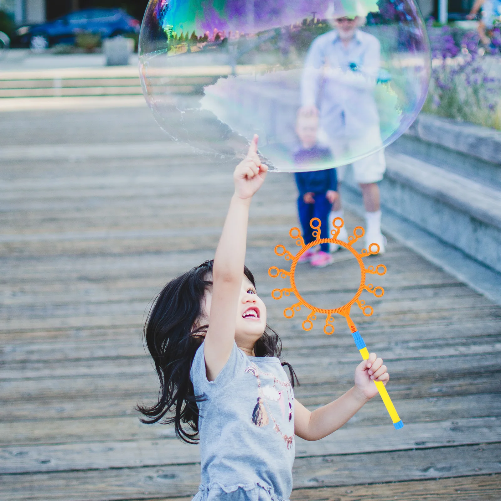 

5pcs Outdoor Bubble Wand Set Colorful Bubble Wands Party Favors for Kids