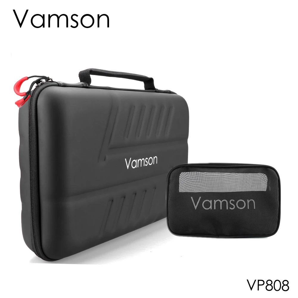 Комплект аксессуаров Vamson для Go pro сумка Gopro Hero 8 Black 7 6 5 водонепроницаемый чехол из