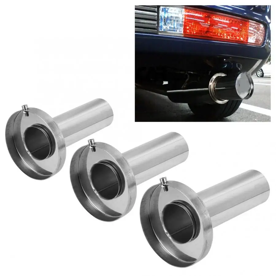 3.5 inches Car Modification Accessories Universal Stainless Steel Removable Muffler Silencer for Muffler Car Muffler Car Exhaust Muffler Universal Silencer Removable Silencer Muffler
