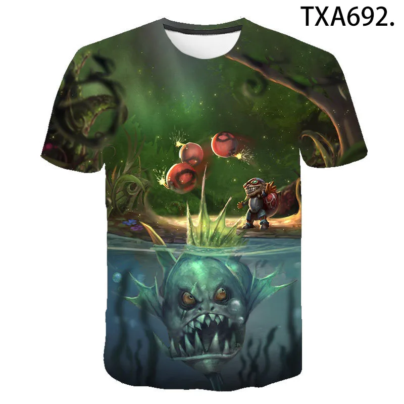 

2021 New Piranha Fashion 3D Printed T-shirt Cool Men Women Children Cotton Casual Short Sleeve Streetwear Tops Boy Girl Kids Tee