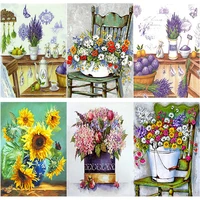 new 5d diy diamond painting fresh flower diamond embroidery lavender cross stitch full square round drill home decor manual gift