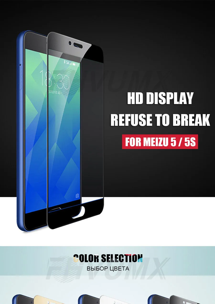 2.5D 9H Защитное стекло для Meizu M3 M5 M6 Note M6S M6T M3S M3E M5S M5C Pro 6 7 plus полное покрытие протектор экрана закаленное стекло