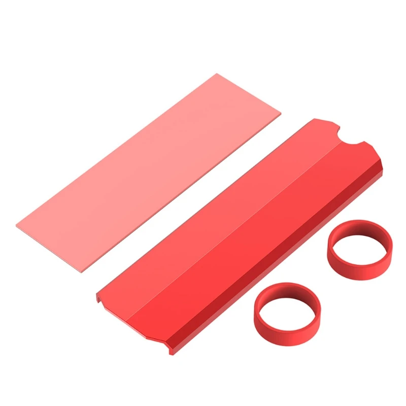 

M.2 SSD Heat Sink, Solid State Hard Disk Aluminum Heatsink, Cooling Pad for Desktop PC Double-Sided Heat Sink Cooler Set QXNF